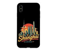 Custodia per iPhone XS Max Vintage Shanghai China Viaggio Souvenir Landmark Gift