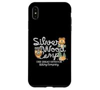 Custodia per iPhone XS Max Vintage Silver Wood Camp The Great Outdoor Escursioni