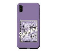 Custodia per iPhone XS Max Vintage Spokane Washington The Lilac City Carousel Cascata