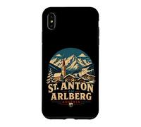 Custodia per iPhone XS Max Vintage St. Anton am Arlberg Austria Viaggio Landmark Gift
