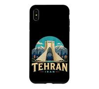Custodia per iPhone XS Max Vintage Teheran Iran Viaggio Souvenir Landmark Gift