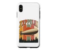 Custodia per iPhone XS Max Vintage Zeppelin Airship Retro Sunset Aviation Dirigible