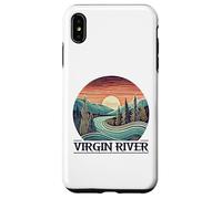 Custodia per iPhone XS Max Virgin River T-Shirt Retro Minimalist River Virgin