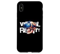 Custodia per iPhone XS Max Virtual Reality Skull VR Gamer Futuristic Art