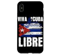 Custodia per iPhone XS Max Viva Mi Cuba Libre La Habana Campidoglio e bandiera cubana