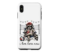 Custodia per iPhone XS Max Vivo qui adesso Volleyball Raccoon