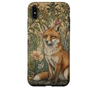 Custodia per iPhone XS Max Volpe rossa in un vecchio stile inglese giardino vintage