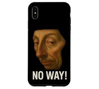 Custodia per iPhone XS Max volto rinascimentale, con, testo, no way