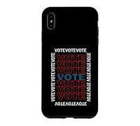 Custodia per iPhone XS Max Vote Red White Blue Retro Voter Voting Election 2026