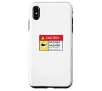 Custodia per iPhone XS Max VR Player Gamer Hazard Warning Realtà virtuale (arte sul retro)