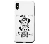 Custodia per iPhone XS Max Wanted for Rootin Most Definitely Tootin Cowboy Cat Farting