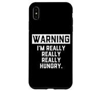 Custodia per iPhone XS Max WARNING: I'm Really Really Really Hungry Funny Food Dad Joke