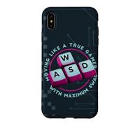 Custodia per iPhone XS Max WASD si muove come un vero design della tastiera da giocatore
