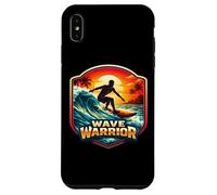 Custodia per iPhone XS Max Wave Warrior Surfer Citazione Amante Surf Board Ocean Fun