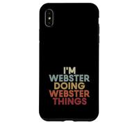 Custodia per iPhone XS Max Webster Name Webster Personalized Name First Given
