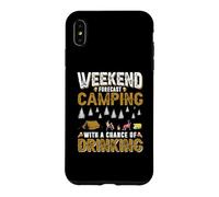 Custodia per iPhone XS Max Weekend Forecast Camping With A Change Of Drinking Camper