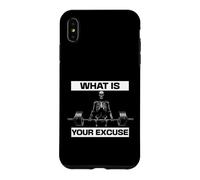 Custodia per iPhone XS Max What Is Your Excuse Skeleton Gym Motivation Deadlift Art
