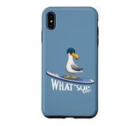 Custodia per iPhone XS Max WHAT SUP Beaches Gabbiano in stand up paddling casuale