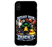 Custodia per iPhone XS Max What The Duck Pun Bootleg Style Ducks Meme Dad Joke