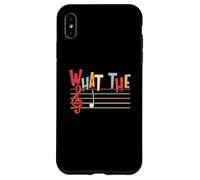 Custodia per iPhone XS Max What The F Funny Clef Note Music Humor Musician Gift