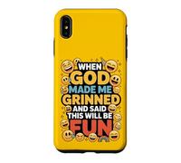 Custodia per iPhone XS Max When God Made Me Grinned This Will Be Fun Christian