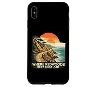 Custodia per iPhone XS Max Where Redwoods Meet Salt Air California retrò