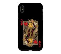 Custodia per iPhone XS Max Whimsical Queen Bee - Carte da gioco a forma di cuore