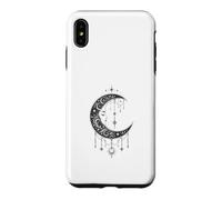 Custodia per iPhone XS Max Witchy Crescent Moon Gothic Celestial Lunar Design