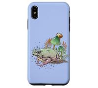 Custodia per iPhone XS Max Womens Girls Cottagecore Magical Frog Toad Snail Goblincore