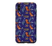 Custodia per iPhone XS Max Womens Girls Kids Pattern Sea Otter Lover