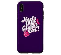 Custodia per iPhone XS Max Womens Kickboxer Boxing: "Heels Off, Gloves On"