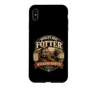 Custodia per iPhone XS Max Worlds Best Fotter Funny Lontra Backyard Dad Weekend Habitat