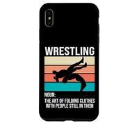Custodia per iPhone XS Max Wrestler Wrestle Wrestling The Art of Folding Clothes