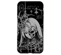Custodia per iPhone XS Max Y2K Grunge Anime Goth Alt Sigilism Japanese Zombie Graphic