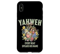 Custodia per iPhone XS Max Yahweh Boho floreale umano anatomico cuore ebraico ebraico