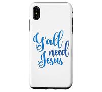 Custodia per iPhone XS Max Ya'll Need Jesus Easter Christian Church Uomini Donne Ragazzi Ragazza