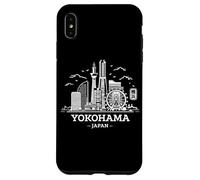 Custodia per iPhone XS Max Yokohama Skyline Anime Manga Kanji Giappone Otaku Souvenir
