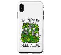 Custodia per iPhone XS Max You Make Me Feel Alive Plant Lover Scheletro Giardiniere gotico