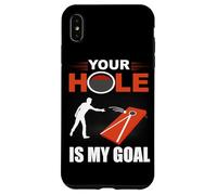 Custodia per iPhone XS Max Your Hole Is My Goal - Pouf da lanciare
