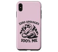 Custodia per iPhone XS Max Zero scuse 100 Me Confident Flamingo