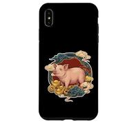 Custodia per iPhone XS Max Zodiaco Cinese Lucky Pig