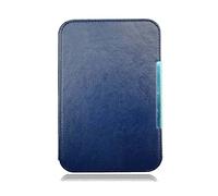 Custodia per Kindle 3rd 6" modello D00901 Cover per Amazon Kindle Keyboard (Kindle 3/D00901) Business Light Smart Smart Custodia in pelle magnetica resistente alla caduta E-book (blu scuro)