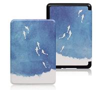Custodia per Kindle Paperwhite 10a Gen / 10a Generazione 2018 Release - Slim Light Smart Cover Sleeve con Auto Sleep Wake Compatibile con Amazon Kindle Paperwhite 2019 2020 Versione/pesce bianco
