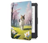 Custodia per Kobo Clara Colour/BW 2024 e Kobo Clara 2E 2022 Custodia | Sottile, Resistente ai Graffi, Impermeabile, Anti-Collisione | Auto Svegliarsi o Dormire | Coniglio Gatto Pattern, 6" Schermo (10