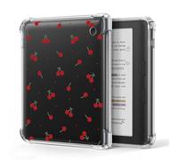 Custodia per Kobo Libra Color 7 pollici, cover trasparente (semplici ciliegie rosse)