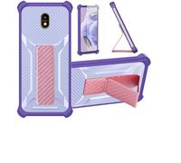 Custodia per Kodak Seren D50l Coque Custodia Case Ibrida [Con protezione dello schermo in vetro temperato] [supporto magnetico pieghevole] [resistente alle impronte digitali smerigliato] viola