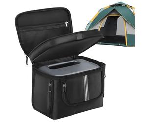 Custodia per la centrale elettrica per esterni - supporto per elettronica impermeabile, borsa resistente alla decadenza degli urti con maniglia e tracolla per sopravvivenza in escursionismo di picnite