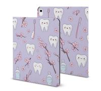 Custodia per la cura dentale dei denti carini compatibile per iPad 2020 AIR 4 (11,9 pollici), custodia protettiva per tablet con accensione e spegnimento automatico