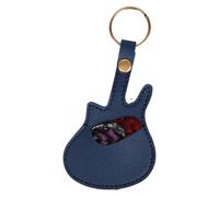 Custodia per la scelta della chitarra, portachiavi per il porta -chitarra | Borsa per plectrum in pelle PU | Plectrum resistenti all'usura portatile Picco in pelle per la manutenzione dello strumento
