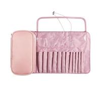 Custodia per la spazzola per il trucco - Porta della custodia roll -up, borsa portatile per la spazzola | Caschetto per la spazzola per trucco per elementi essenziali cosmetici, comodo organizzatore d